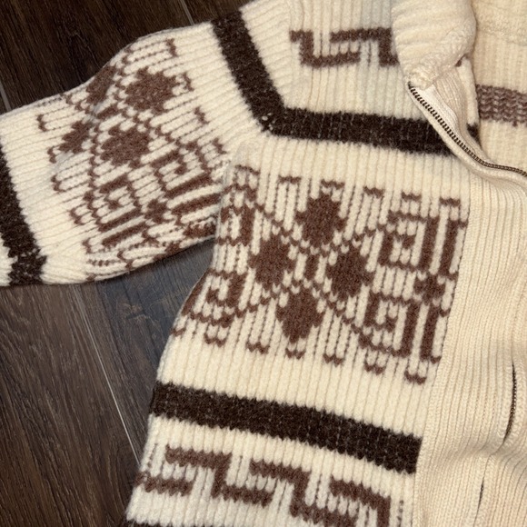 Pendelton The Original Lebowski Full-Zip Heavyweight Cardigan Wool Sweater. S - Picture 4 of 6